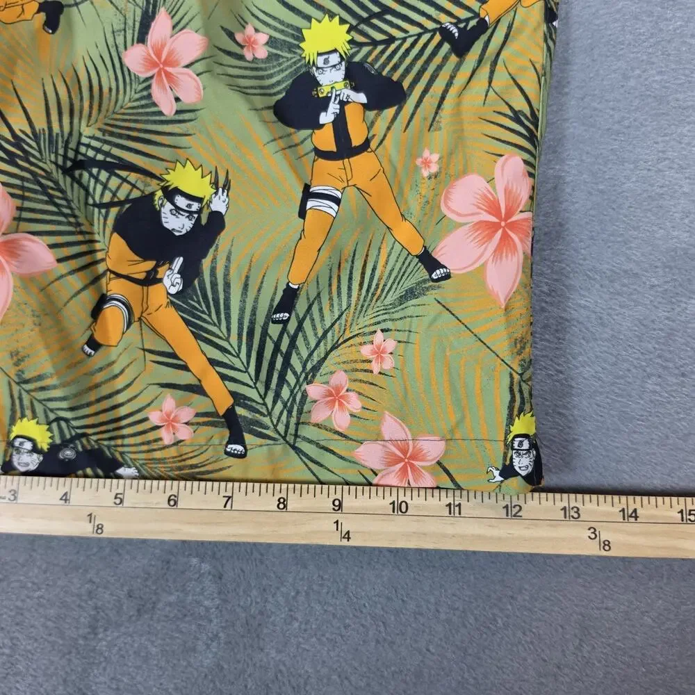 Naruto Shippuden Swim Trunks Men's Large Tropical Beach Board Shorts NWT Anime